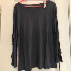 Loft LS Tie Tee NWT